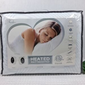 Reaks Queen Size Dual Controlled Heated Mattress Pad 10 Heat Settings 60x80"+15"